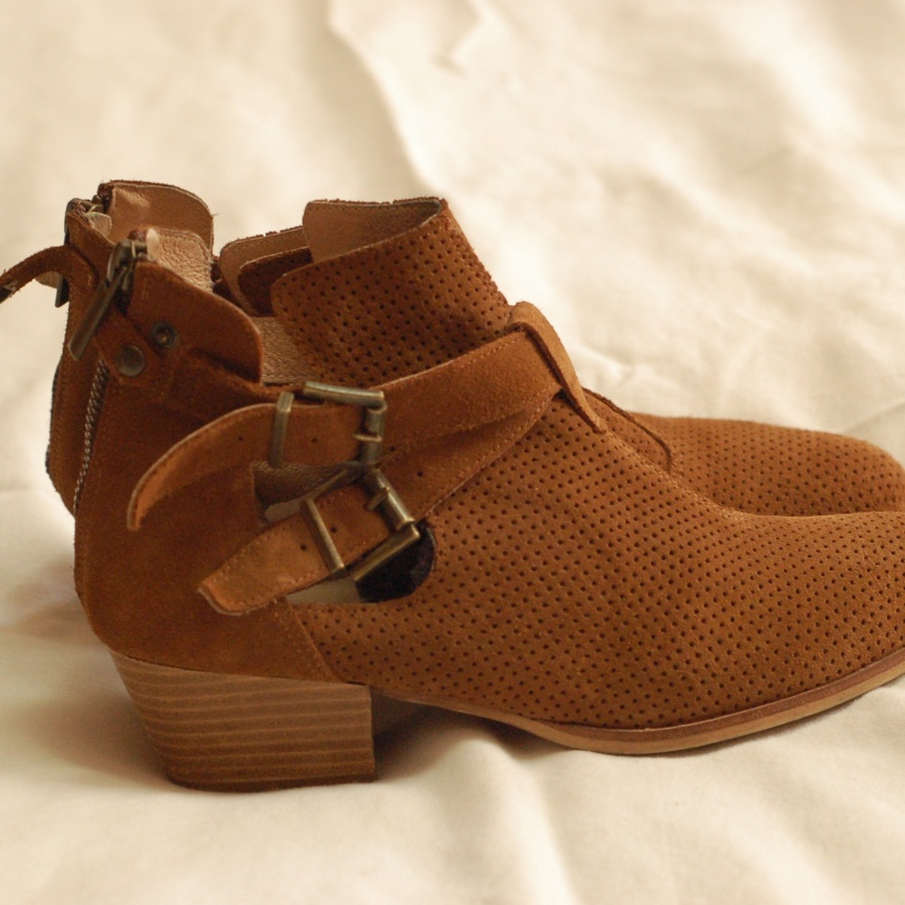 Firth Brown Suede Booties Size 40 US 9 in Women